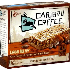 1 bar Caribou Coffee Caramel High Rise Chewy Granola Bars