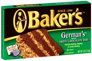 1 Bar German Chocolate Bar