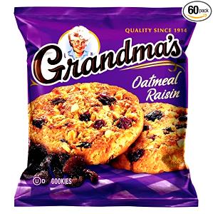 1 Big (approx 3-1/2" - 4" Dia) (include Grandma Brand) Raisin Cookie