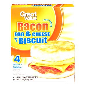 1 biscuit (105 g) Bacon, Egg & Cheese Biscuit