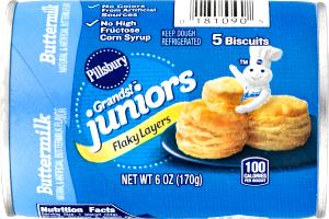 1 biscuit (34 g) Biscuits Grands! Jr. Golden Layers - Flaky