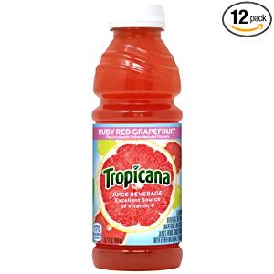 1 bottle (12 oz) Ruby Red Grapefruit Juice Drink (12 oz)