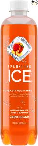 1 bottle (17 oz) Sparkling Ice - Peach Nectarine (Bottle)