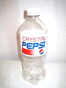 1 bottle (20 oz) Crystal Pepsi