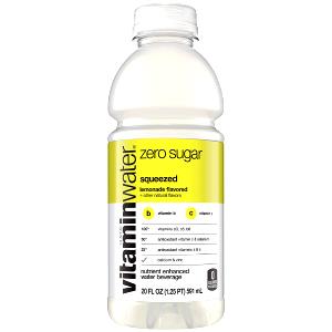 1 bottle (20 oz) Vitamin Water Zero Squeezed Lemonade (Bottle)