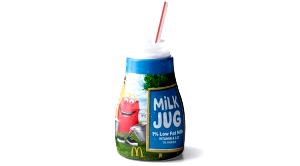 1 bottle (236 ml) 1% Low Fat Milk Jug