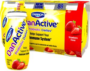 1 Bottle Danactive, Strawberry Light