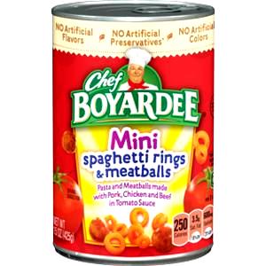 1 bowl (245 g) Mini Spaghetti Rings & Meatballs