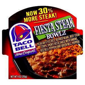 1 bowl (255 g) Fiesta Steak Bowlz