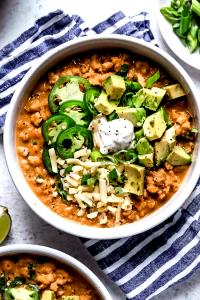 1 bowl (369 g) White Bean Turkey Chili Bowl