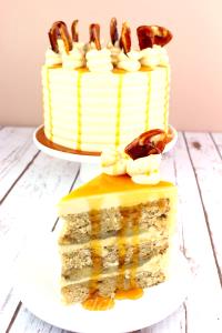 1 bowl (58 g) Bananas Foster Cake with Caramel Sauce