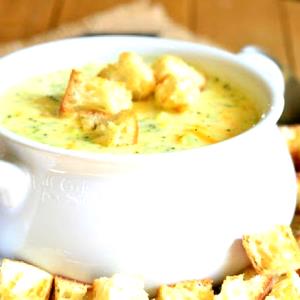 1 bowl Broccoli Asiago Cheddar Soup