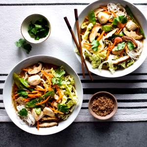 1 Bowl Noodle Soup Bowl, Sesame Chicken