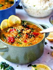 1 bowl Vegan Lentil Quinoa Broth Bowl