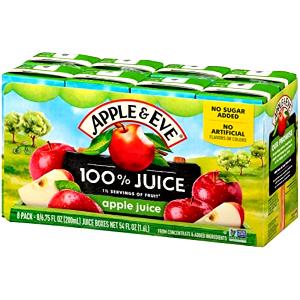 1 box (6.75 oz) 100% Apple Juice