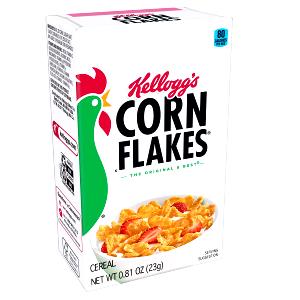 1 Box, Single Serving (.75 Oz) Wheat and Malt Barley Flakes Cereal