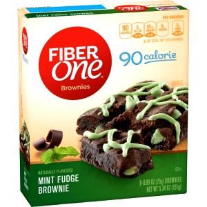 1 brownie (25 g) 90 Calorie Brownies - Mint Fudge