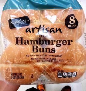 1 bun (39 g) Enriched Hamburger Buns