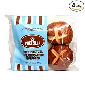 1 bun (4 oz) Pretzel Buns