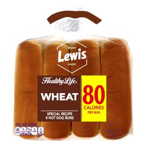 1 bun (43 g) Heart Healthy Wheat Hot Dog Buns