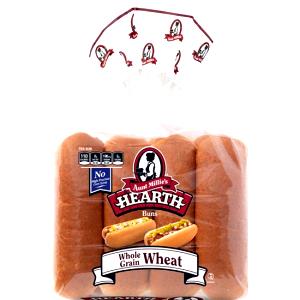 1 bun (44 g) Hearth Whole Grain Hot Dog Buns