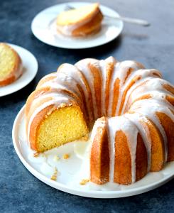 1 Bundt Or Tube Cake Lowfat Lemon Cake with Icing