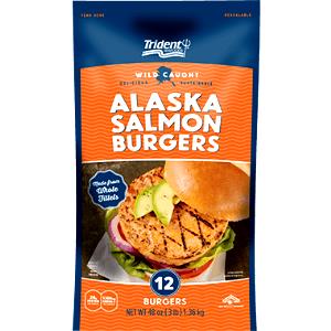 1 burger (113 g) Seasoned Salmon Burgers