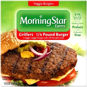 1 burger (113 g) Veggie Grillers 1/4 Pound Burger