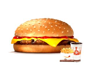 1 burger (135 g) Jr. Cheeseburger (Kids Meal)