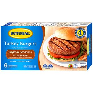 1 burger (151 g) Seasoned Turkey Burgers