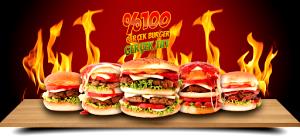 1 burger (198 g) Jumbo Cheeseburger