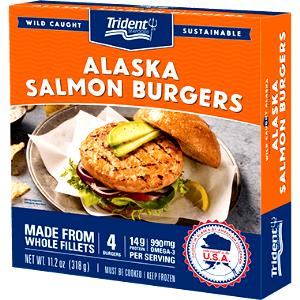 1 burger (79 g) Alaska Salmon Burgers