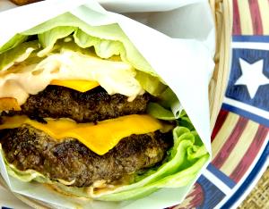 1 burger Double-Double Plain Protein Style