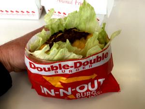 1 Burger Double-Double Protein Style (Bun Replaced With Lettuce) Burger