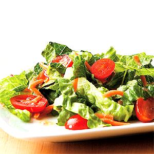 1 Burger King Salad Lettuce Salad with Cheese, Tomato and/or Carrots