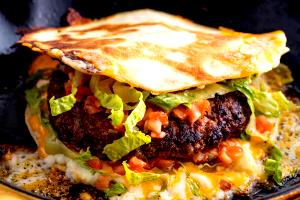 1 burger Quesadilla Burger