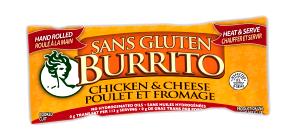 1 burrito (113 g) Gluten Free Burrito Chicken & Cheese