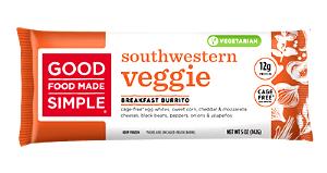 1 burrito (142 g) Southwestern Veggie Egg White Breakfast Burrito