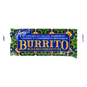 1 burrito (170 g) Organic Bean, Rice & Cheddar Cheese Burrito