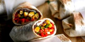 1 burrito (170 g) Vegetarian Ground Beef with Veggies Burrito