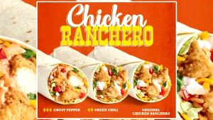 1 Burrito Burrito, Crispy Chicken Ranchero