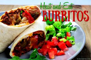 1 burrito Flour Tortilla Triple Lindy Burrito - No Meat (Junior)