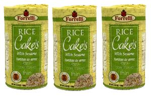 1 cake (13 g) Organic Sesame Rice Cakes Unsalted