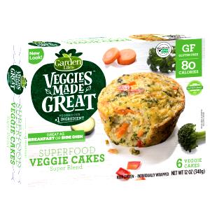 1 cake (57 g) Superfood Veggie Cakes