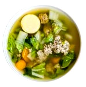 1 Can (10.5 Oz), Prepared Turkey Vegetable Soup (with Equal Volume Water, Canned)