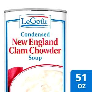 1 Can (10.75 Oz), Prepared To Directions New England Clam Chowder (with Milk)