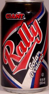 1 can (12 oz) Diet Rally Cola