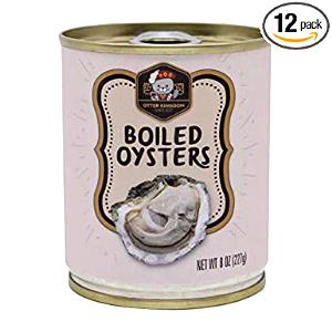 1 Can (12 Oz), Drained Oysters