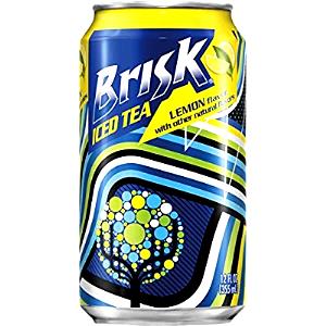 1 can (12 oz) No Calorie Brisk Lemon Iced Tea (Can)