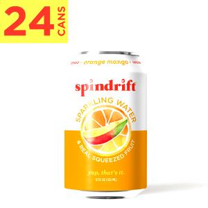 1 can (12 oz) Orange Mango Sparkling Water